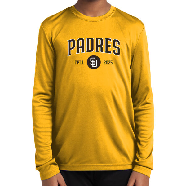 Padres Youth Long Sleeve PosiCharg Competitor Tee Thumbnail