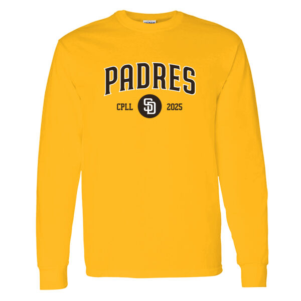 Padres Heavy Cotton 100% Cotton Long Sleeve T Shirt Thumbnail